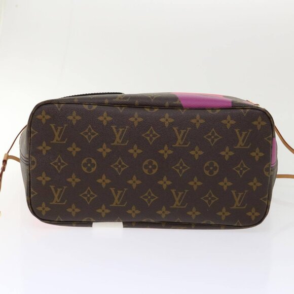 LOUIS VUITTON Monogram Game On Neverfull MM Tote Bag M57452 LV Auth 51264S - Picture 5 of 15